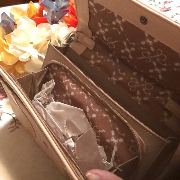 Jessica Simpson crossbody in bronze and mauve. NWT - Picture 2 of 6